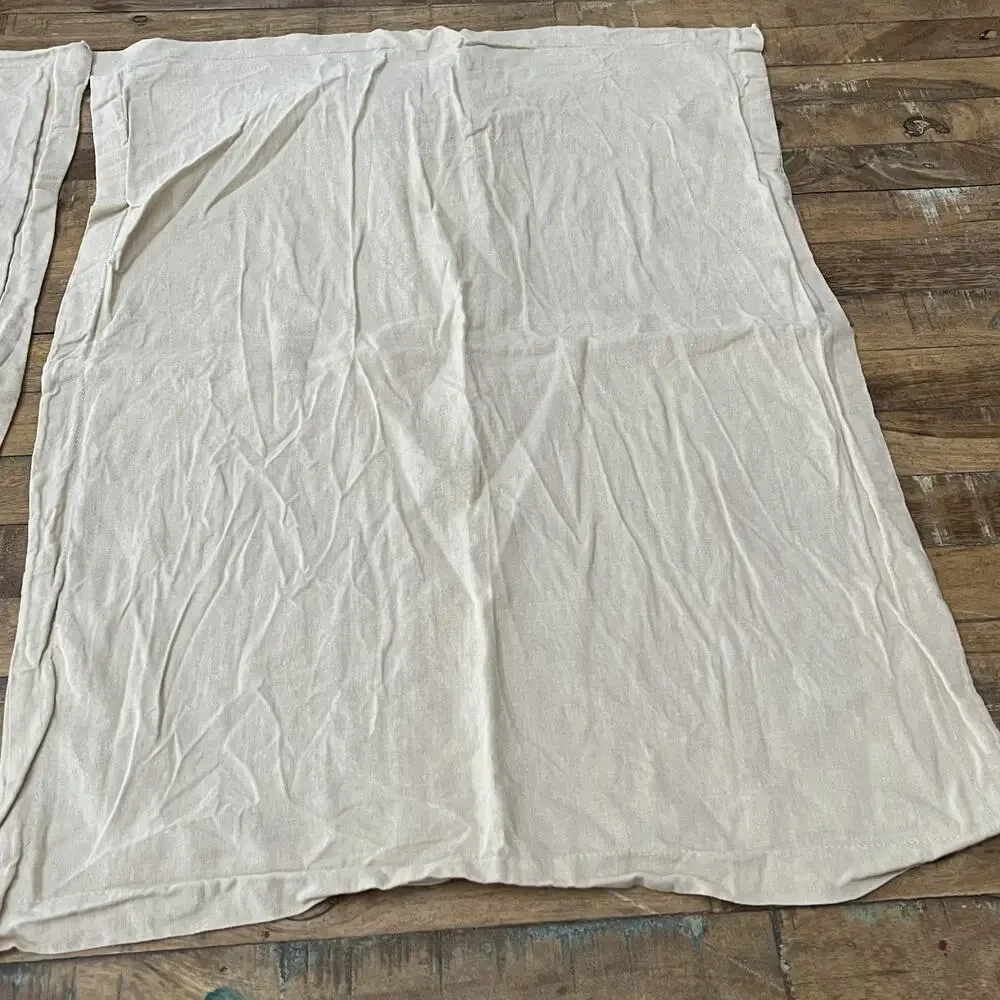 FRYE Set of 2 Standard Pillowcases Cotton Linen Blend